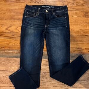 American Eagle Outfitters Women's Deep Indigo Skinny Jeans